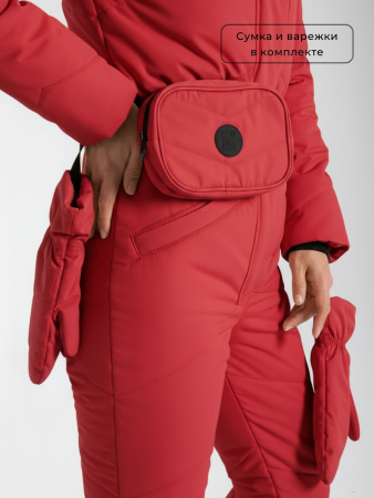 Комбинезон женский зимний GRAND Клюква